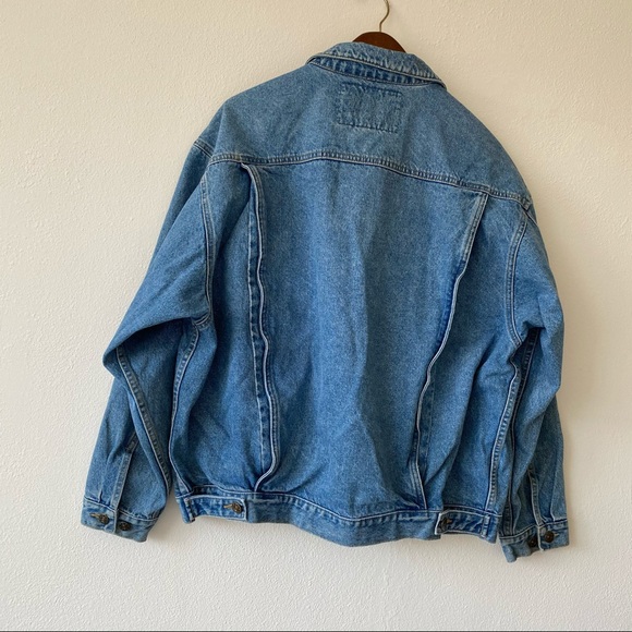Vintage denim trucker jacket, western jean jacket - Picture 5 of 5